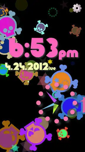 Play APK [Free]Skull Flow! Custom Clock  and enjoy [Free]Skull Flow! Custom Clock with UptoPlay apricoworks.android.application.skullflowfree